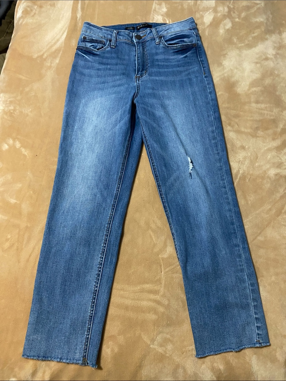 STS Blue Medium Wash Alicia Mom Straight Leg Jeans